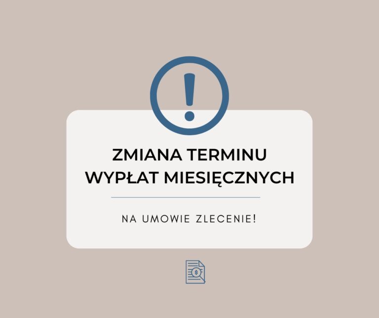 Zmiana terminu wypłaty wynagrodzeń